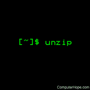 unzip command