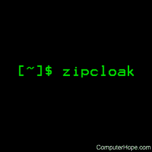 zipcloak command