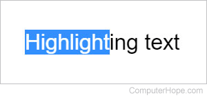 Highlighting text with color