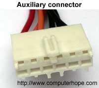 Auxiliary power connector cable