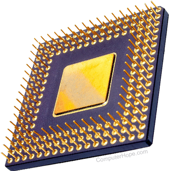 Illustration of a CPU (central processing unit).