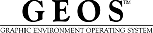 GEOS operating system logo.