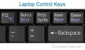 笔记本电脑控制键