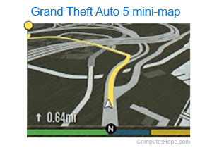 Grand Theft Auto 5 mini-map