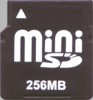miniSD flash memory card
