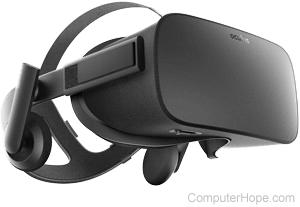 Oculus Rift headset.