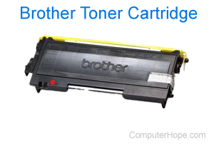 Toner cartridge for a Brother laser printer