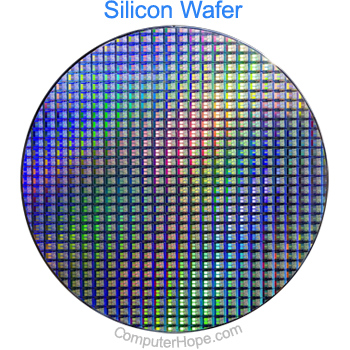 Silicon wafer chip