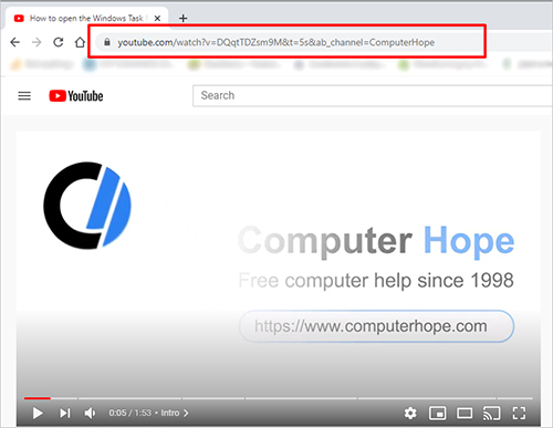 How To Locate The Url Of A Youtube Video