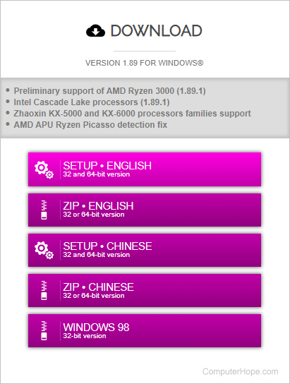 download cpu z for pc