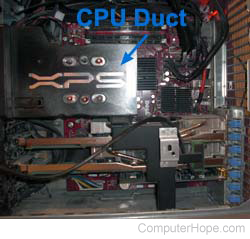 CPU Duct on Dell XPS