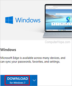 edge download for windows 7
