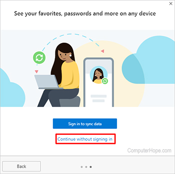 microsoft edge sign in with google