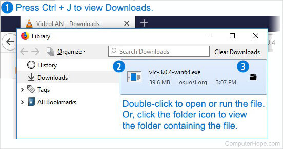 Where are the files I downloaded using my web browser?