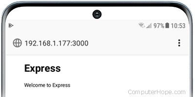 Express.js on mobile
