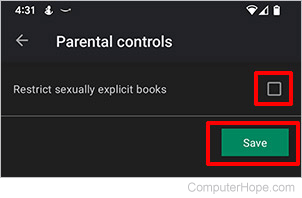 Parental controls books