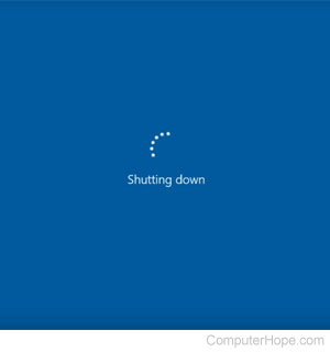 log off shut down computer