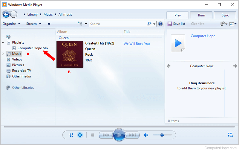 create m3u playlist using windows media player