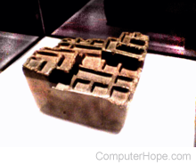 Incan yupana used to calculate numbers