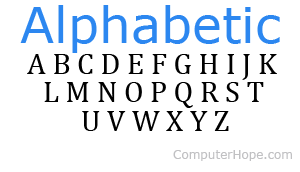 What Is Alphabetic