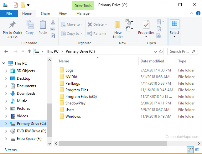 file manager windows 10