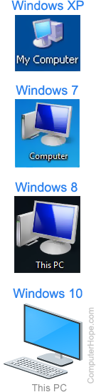 list of computer icons and their functions