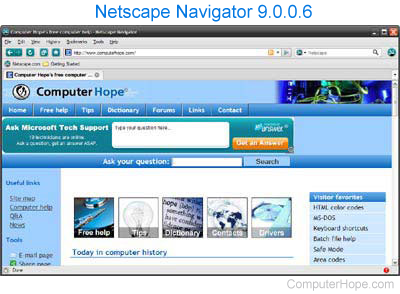 Netscape browser