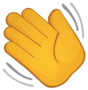 Nitro Type waving hand sticker