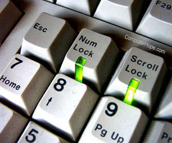 Tasti tastiera Bloc Num e Scroll Lock