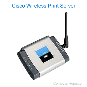 Wireless print server