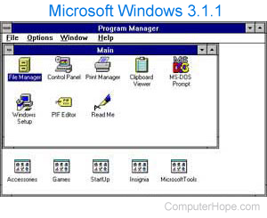 Windows 3.11 Program Manager