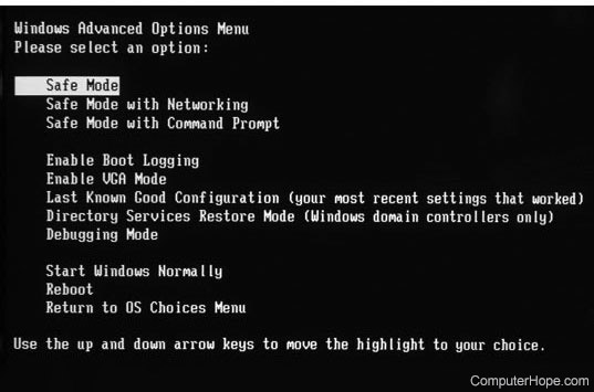 how to enter safe mode win 7