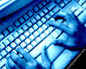 typing on keyboard png