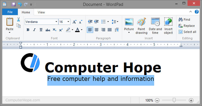 microsoft wordpad free download