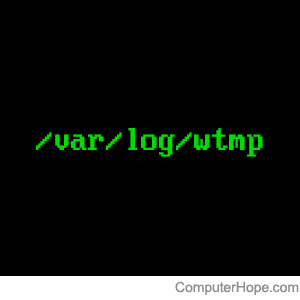 /var/log/wtmp logo